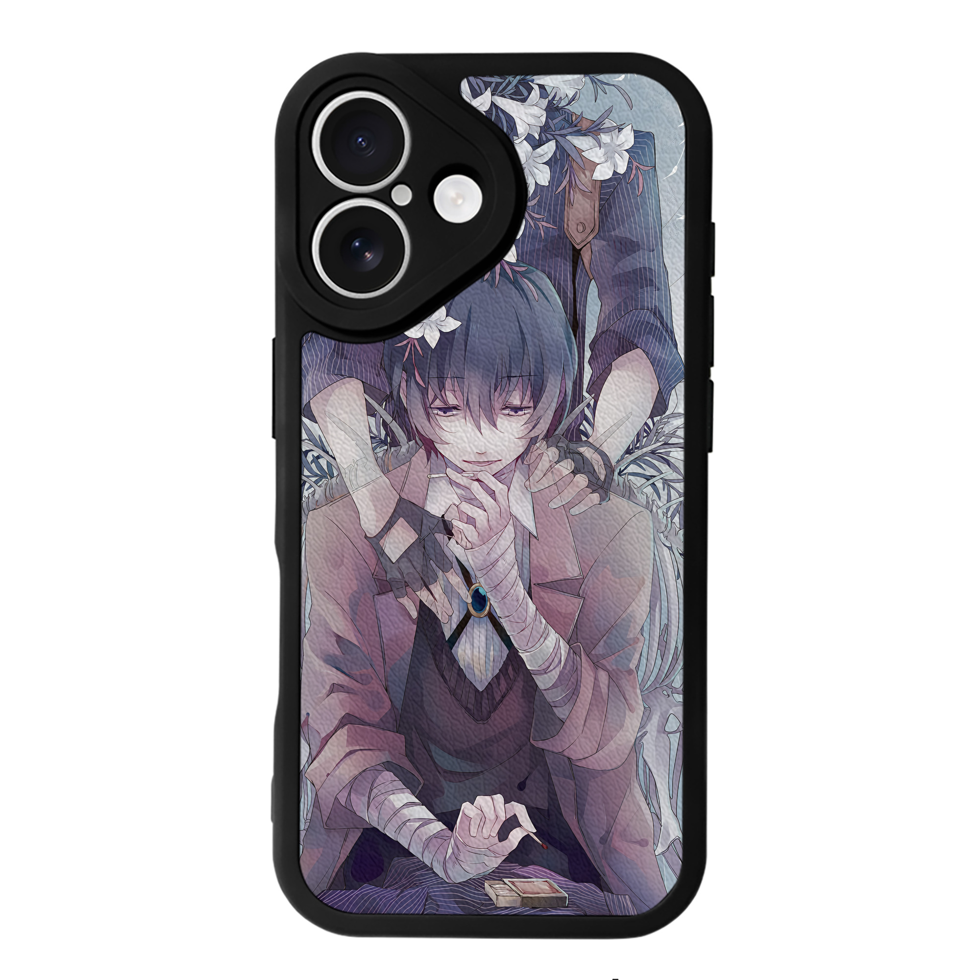 （画像用） 文豪ストレイドッグス Bungo Stray Dogs 【iPhone 16シリーズ対応】シリコンスマホケース（レザー調） 材質：シリコン